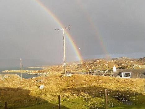 Double rainbow from lounge